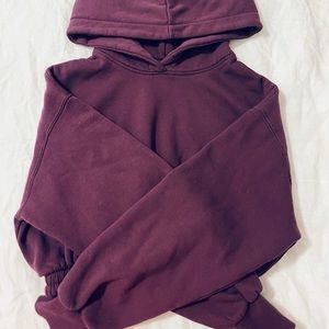 Zara Cropped Sweat Set - Purple - Small